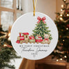 Personalized Baby First Christmas Teddy Bear Ceramic Ornament, Newborn Holiday Keepsake HA75 921908