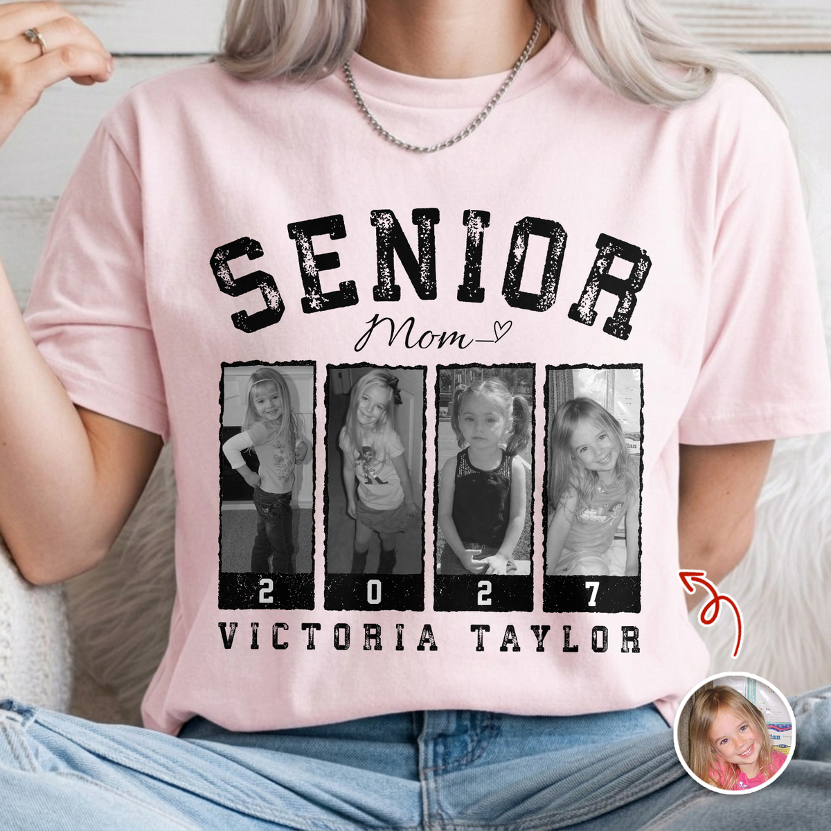 Personalized Photo Senior 2027 Vintage Comfort Shirt HA75 922004