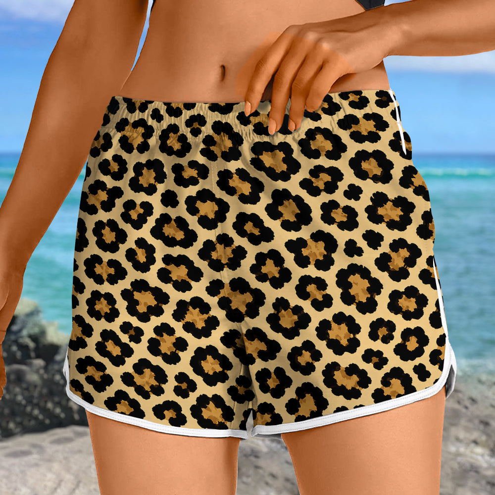 Personalized Funny Hairy Summer Beach Women's Yoga Shorts for Her LM32 669507