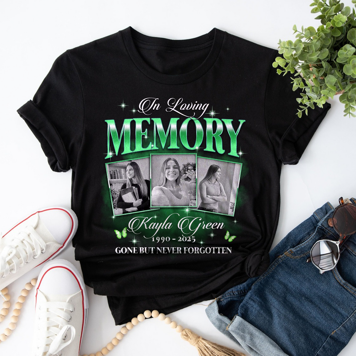 Custom Photo In Loving Memory Sympathy Gift Loss Of Loved One - Personalized Photo Memorial Shirt CH07 896382