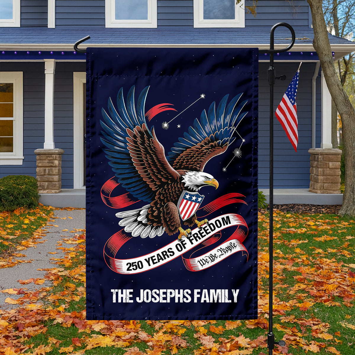 Custom Family Name 250 Years Of Freedom, We The People Garden Flag TH10 898313