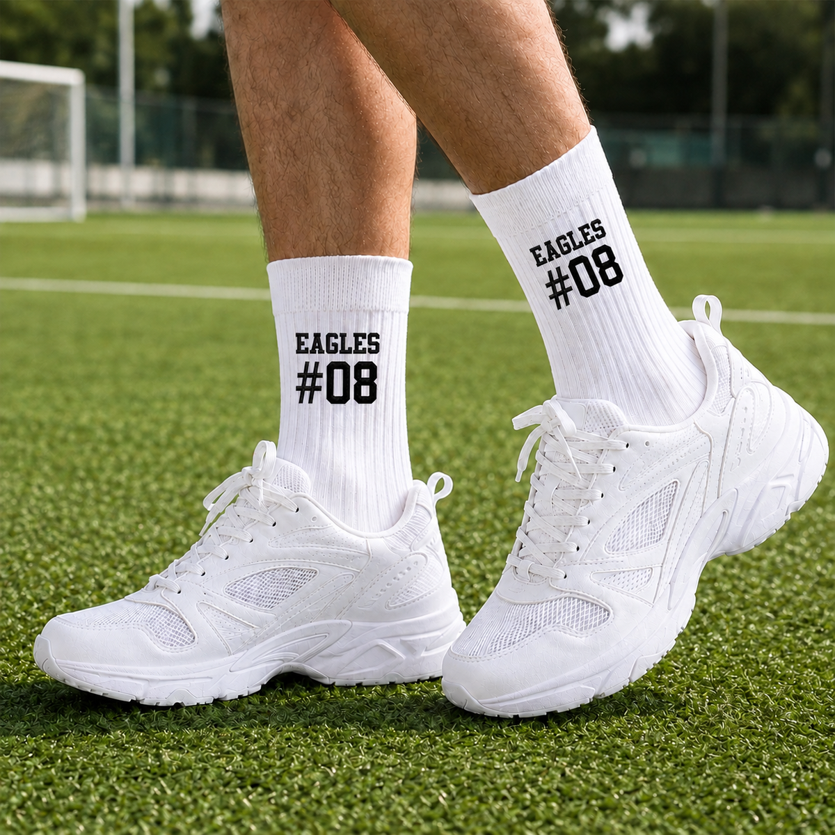 Custom Team Name & Number Embroidered Socks, Personalized Sports Gift TH10 170919