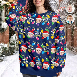 Custom Photo Christmas Best Dad Ever Ugly Sweater Gift For Family HO82 900416