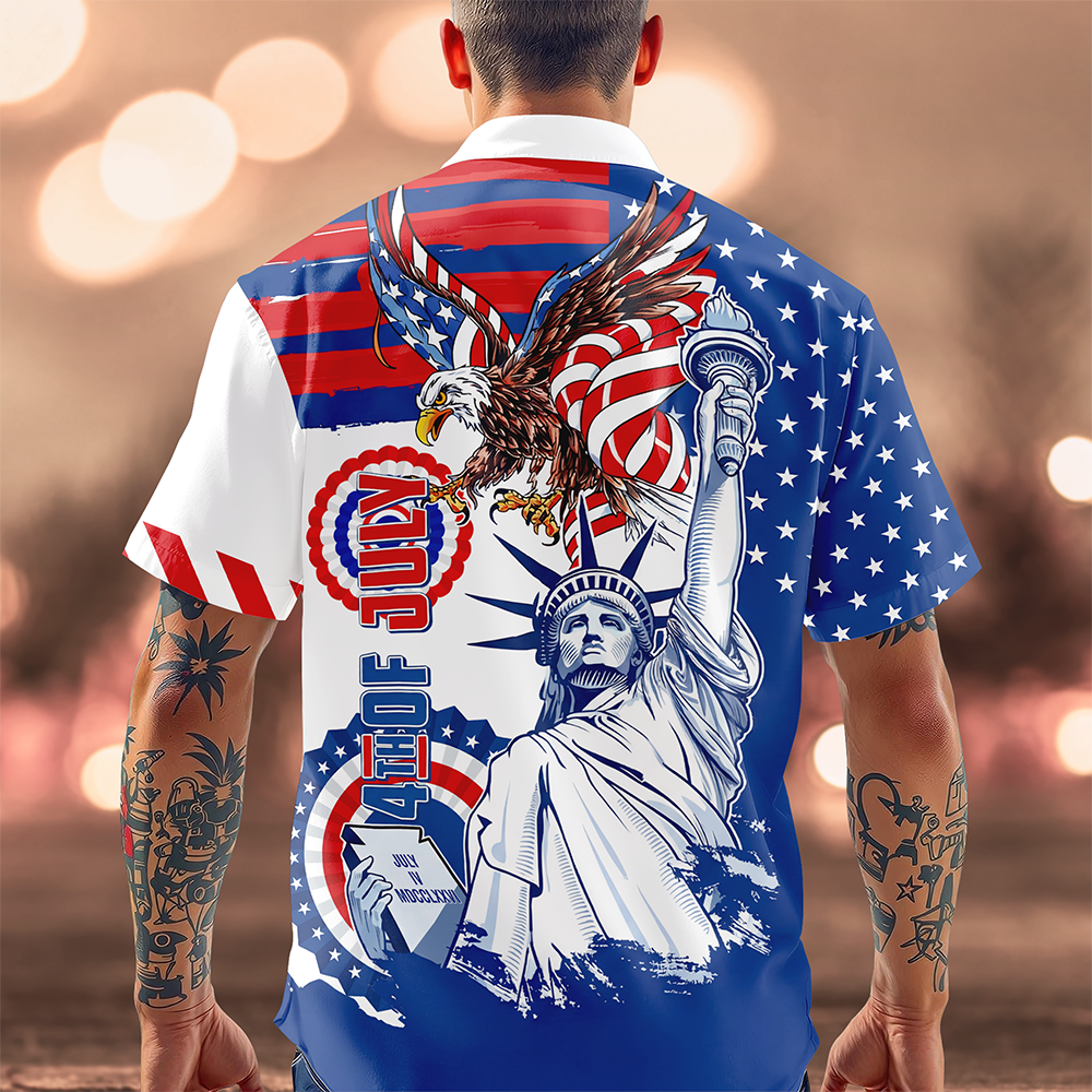 Personalized Custom Name America 4th Of July Hawaii Shirt TH10 898903