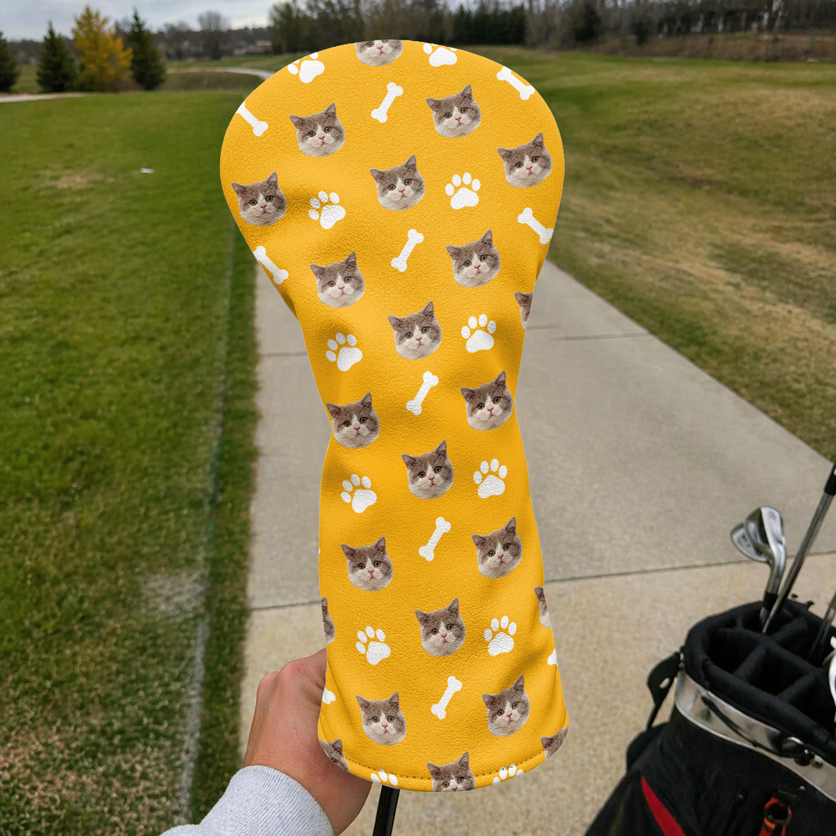 Custom Dog Cat Photo With Icon Golf Head Cover - Gift For Golf Lovers TH10 169827
