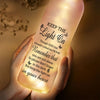 Custom Photo Though Absent, You Are Always Near Bottle Lamp LM32 893209
