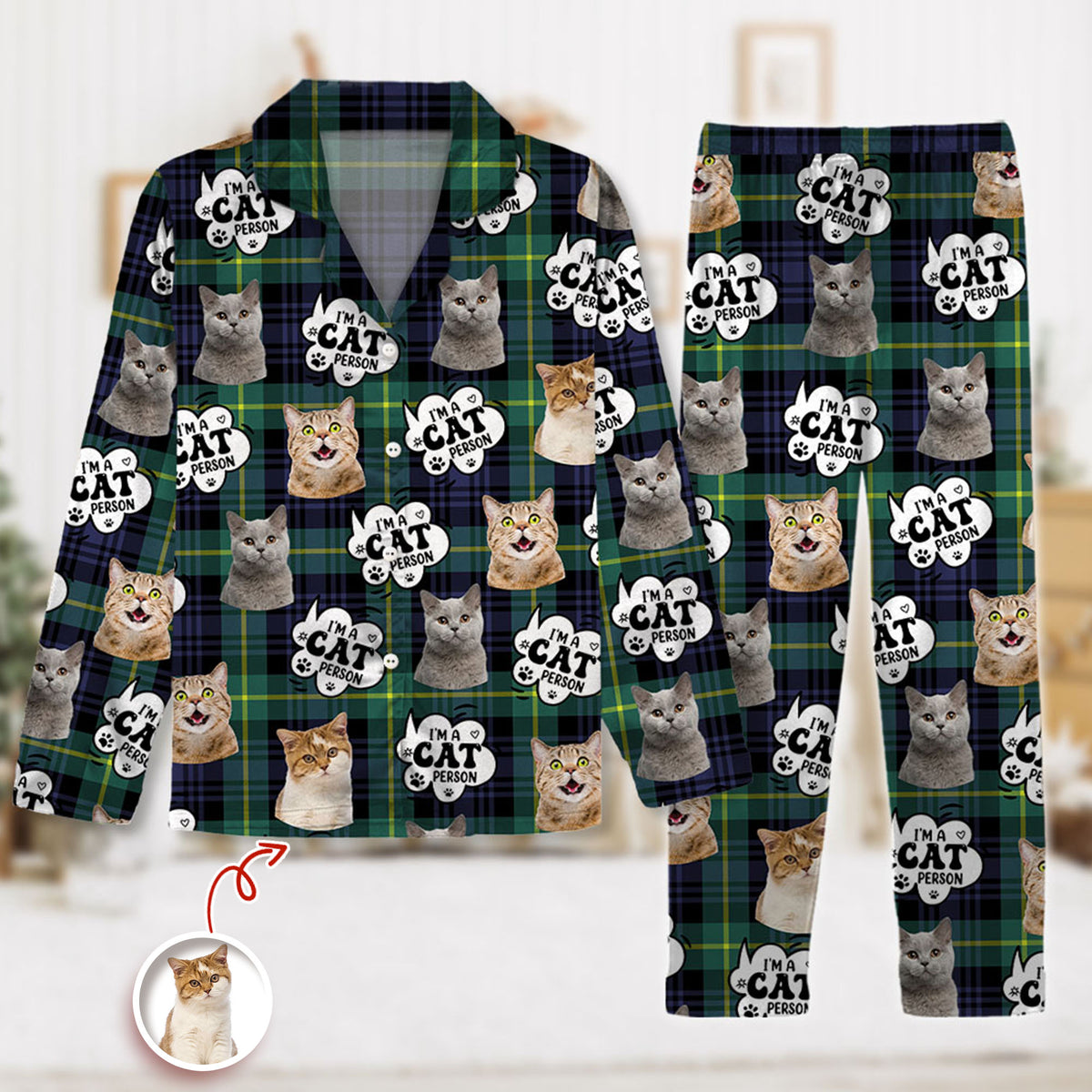 Custom Photo I'm A Cat Person Personalized Pajamas Gift For Cat Lovers HO82 894390