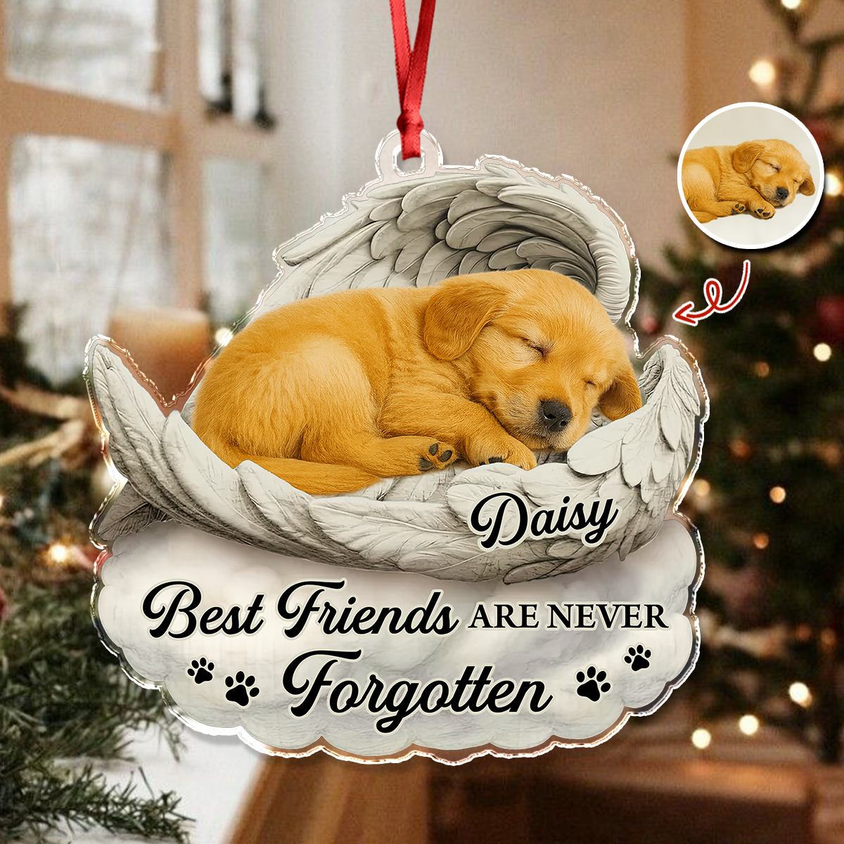 Custom Photo You Would Have Lived Forever Pet Memorial Acrylic Ornament HA75 897122