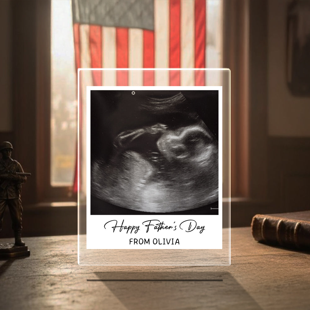 Custom Photo Happy Father's Day From Kid Acrylic Block Plaque CH07 911564