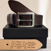 Custom Name I Love Your Face Between My Legs Leather Belt For Him, Funny Valentine Gift For Husband Boyfriend LM32 899005