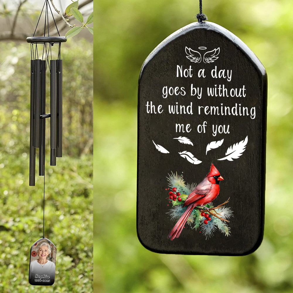 Custom Photo The Wind Reminding Me Of You Memorial Wind Chimes LM32 893213