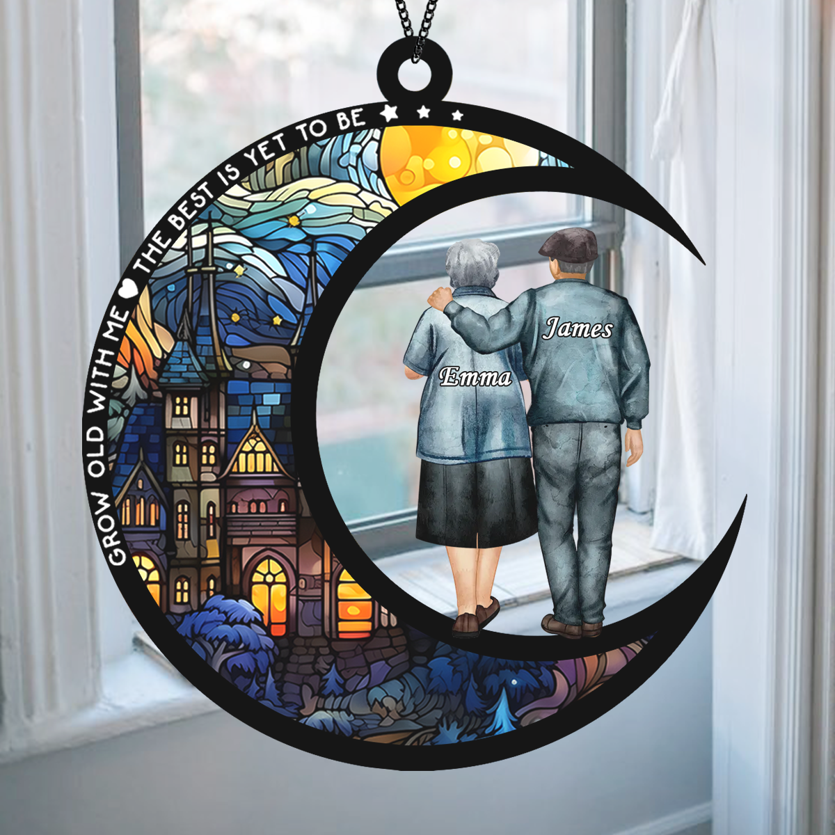 I Want To Grow Old With You – Personalized Suncatcher CH07 896490