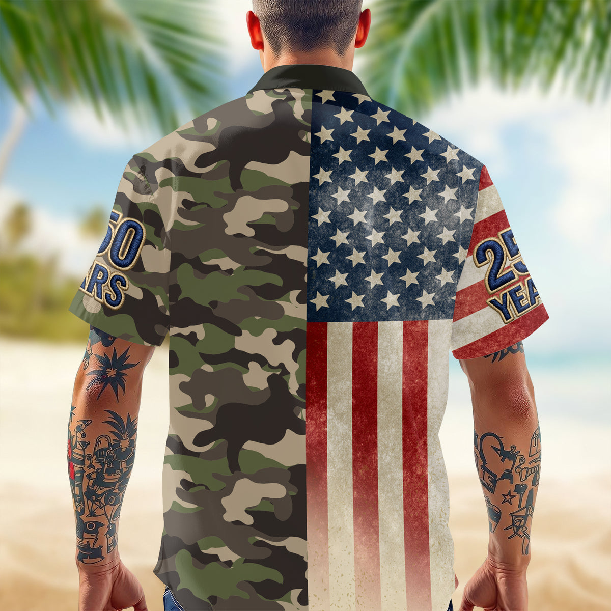 America 250th Anniversary 1776 - 2026 Patriotic Hawaii Shirt HA75 921624
