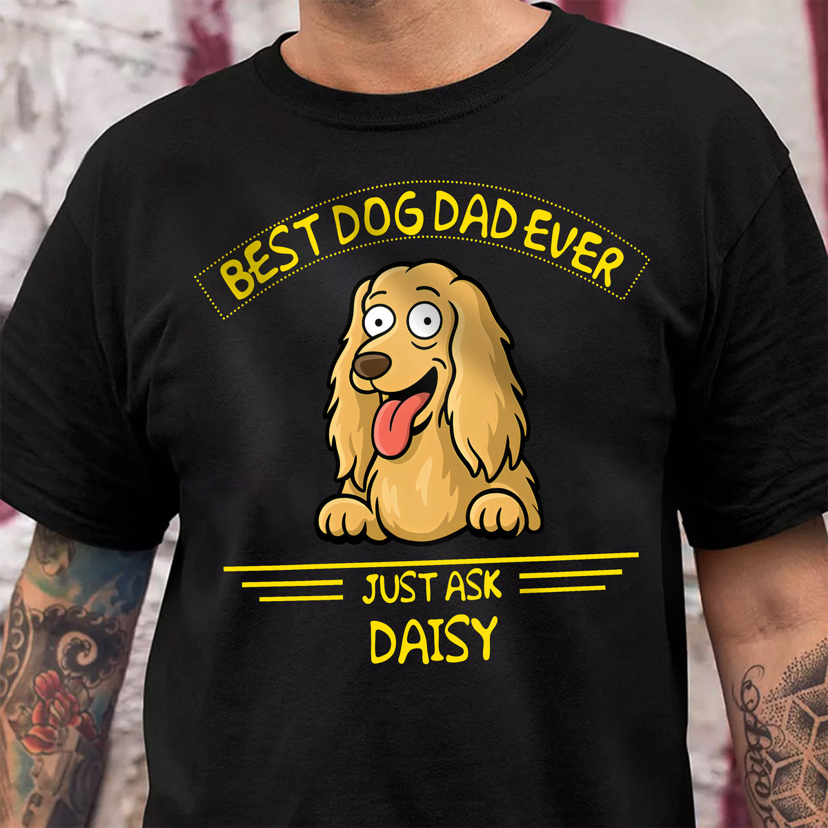 Best Dog Dad/Mom Ever Dark Shirt Personalized Gift For Dog Lovers HO82 893722
