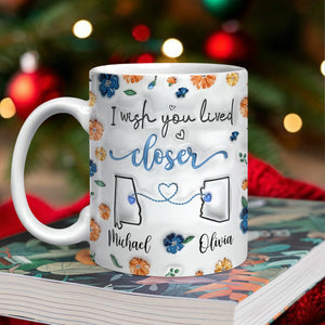 Distance Means So Little When Someone Means So Much - Personalized 3D Mug LM32 895003