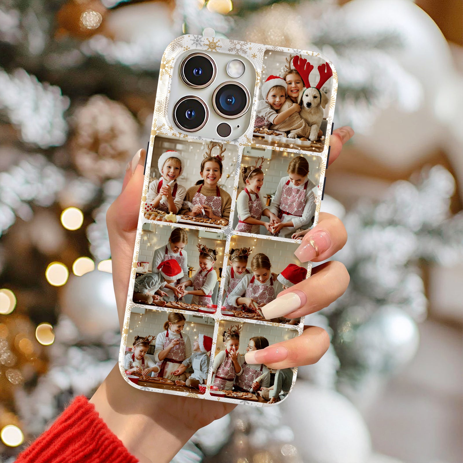 Custom Cute Photo Phone Case Christmas Gift For Family, Couple LM32 895131