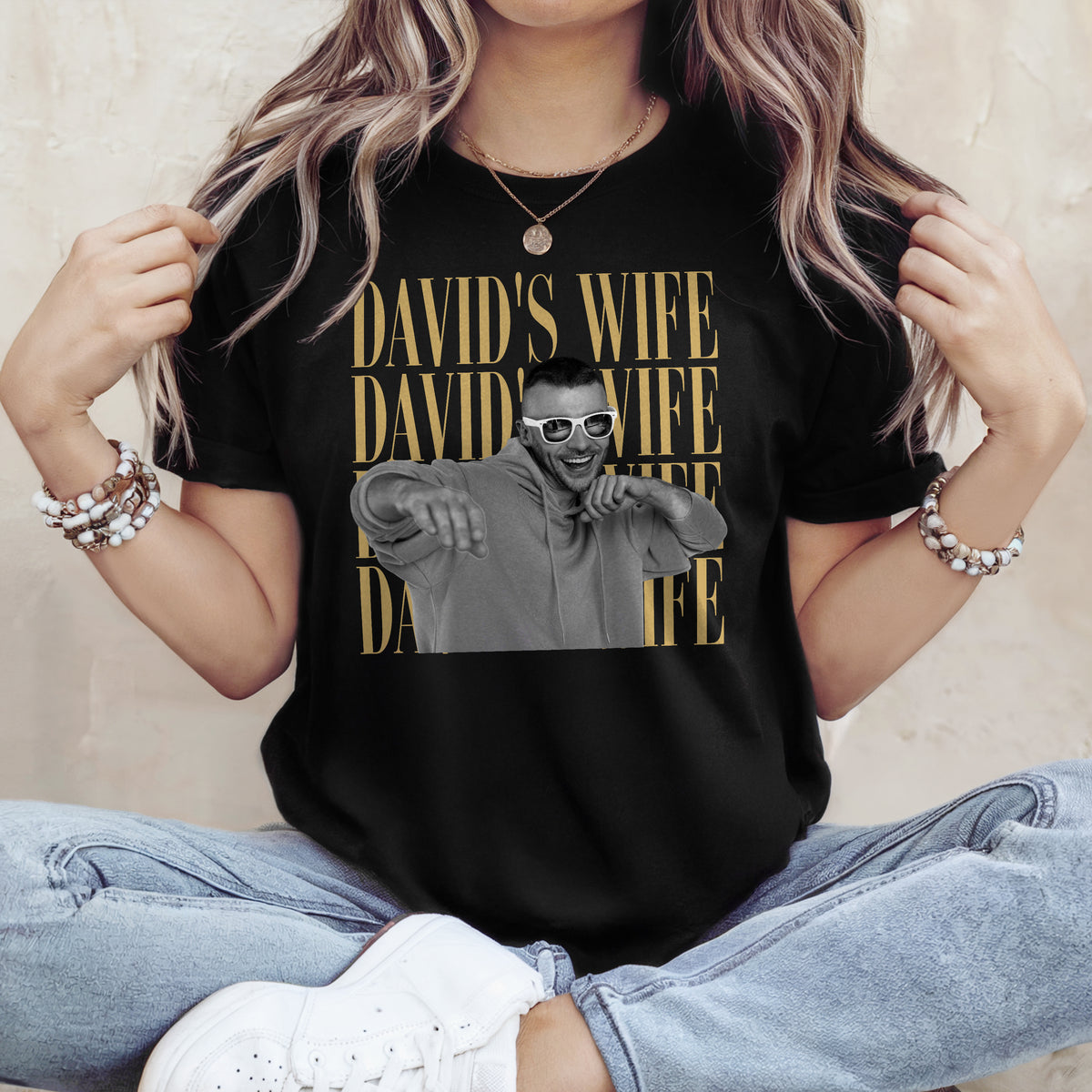 Custom Vintage Photo Wife, Husband Dark Shirt - Personalized Anniversary Gift HA75 921584