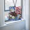 Custom Family Name Faith Freedom 250 Years 1776–2026 Stained Glass Suncatcher LM32 897949