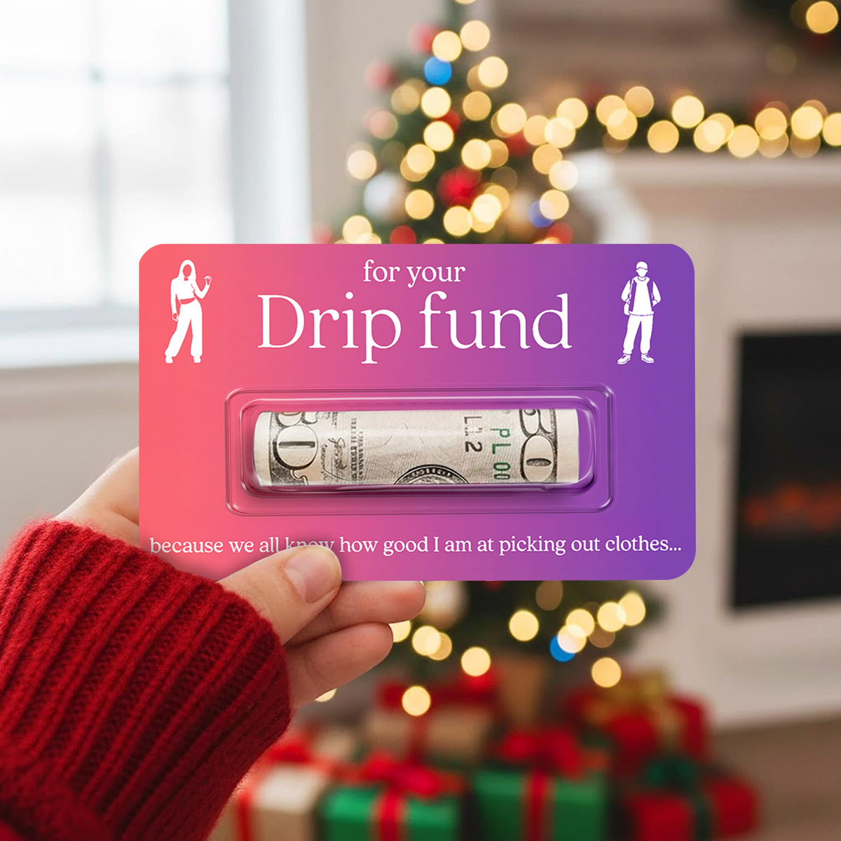 Personalized Santa Saw Your Wish List Money Gift Card Gift for Family & Friends LM32 669715
