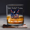 Custom Name Faith, Family & Freedom 250 Years of America Patriotic Whiskey Glass LM32 897719