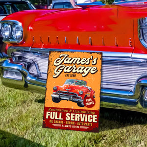 Custom Photo Garage Signs Personalized Full Service Car Metal Sign CH07 899124