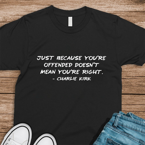 Charlie Kirk Minimalist Famous Quote, Free Speech Conservative Political Truth Dark Shirt HA75 64412