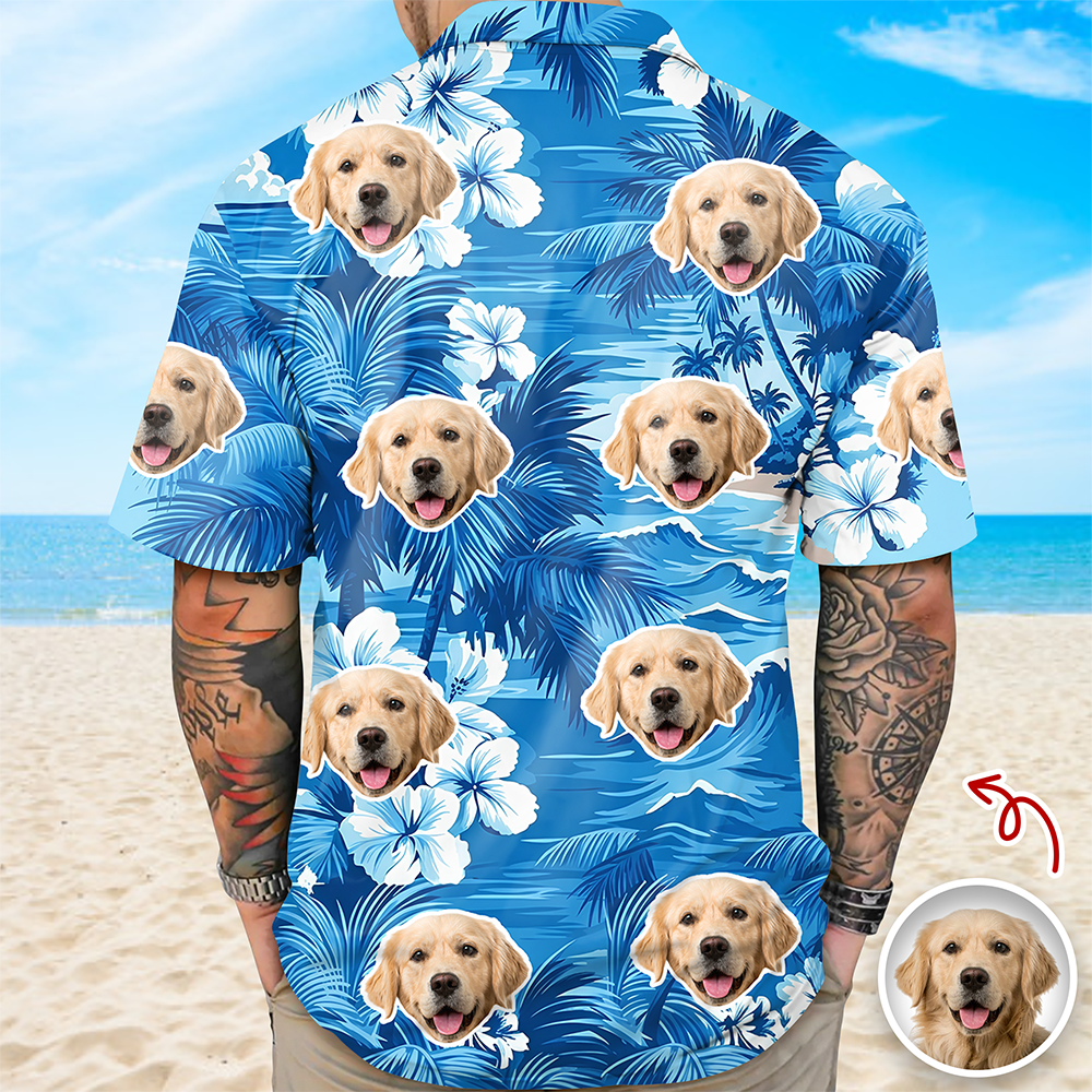 Custom Face Photo Aloha Hawaiian Shirt Vacation Beach Gift CH07 911454