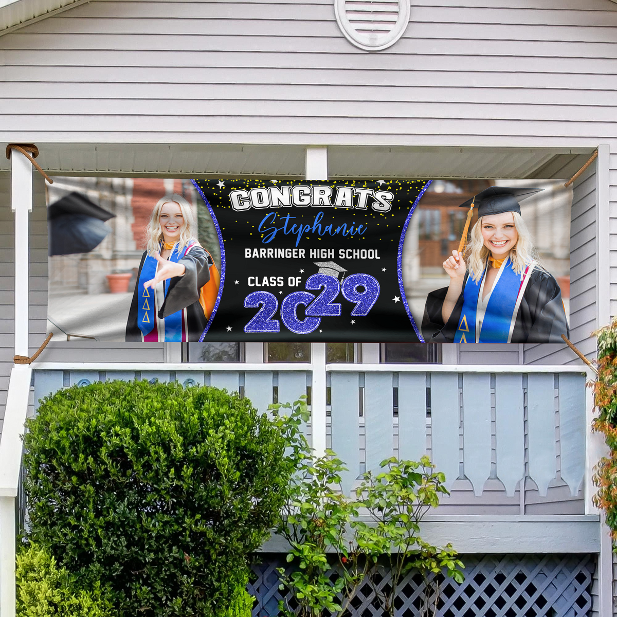Custom Photo Class of 2025 Personalized Banner Graduation Day Gift CH07 895316