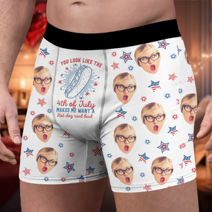 Custom Photo You Look Like The Hot Dog Funny Gift For Boyfriend Boxer TH10 894083