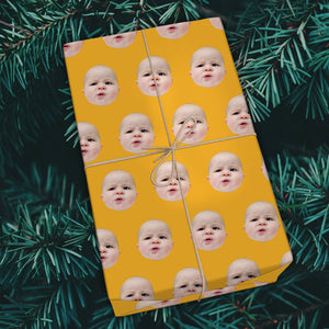 Custom Family Face Photo On Christmas Wrapping Paper TH10 892165