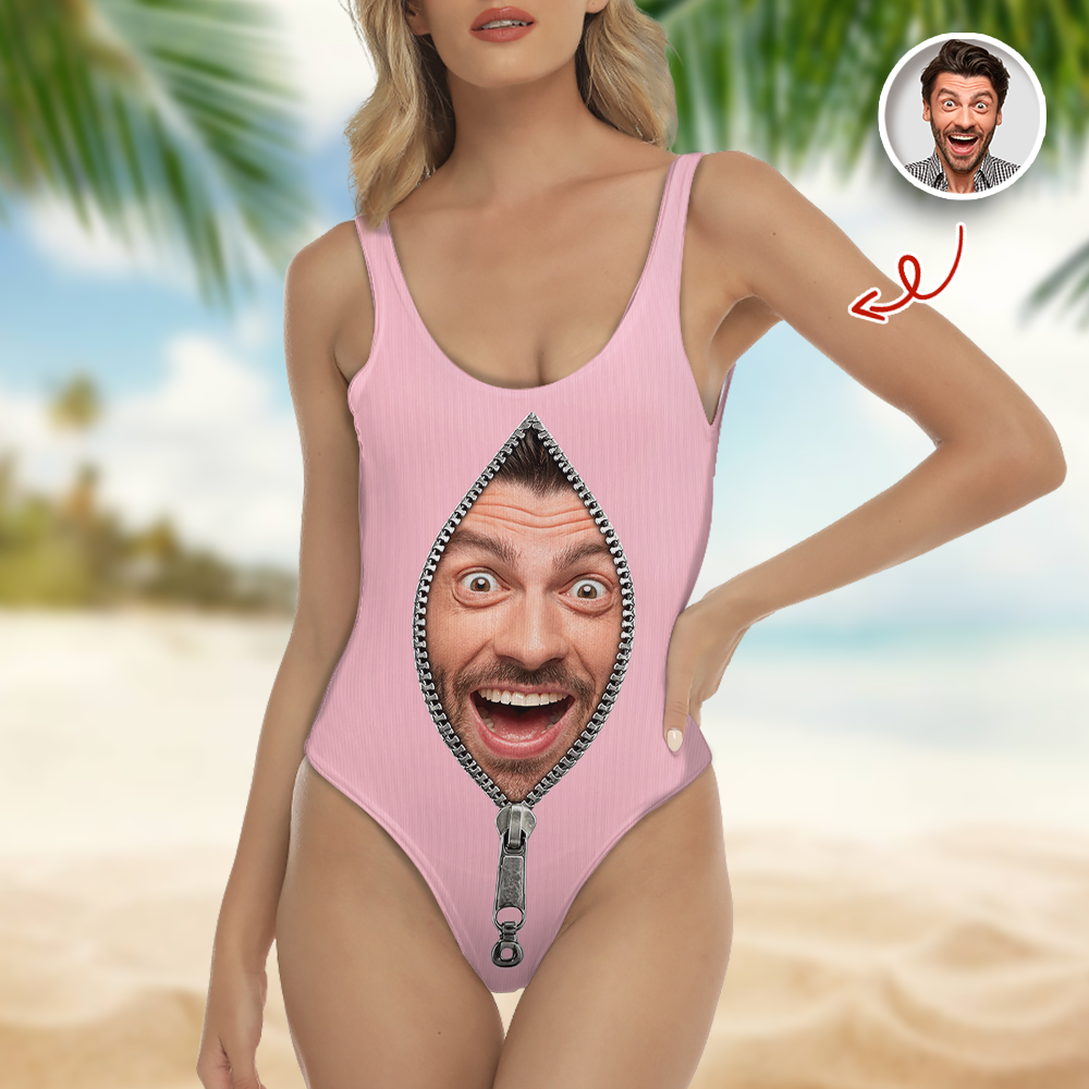 Custom Face Funny Swimsuit Unique Beach Gift for Women LM32 899883