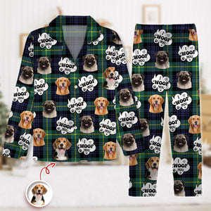 Custom Photo I Woof You - Personalized Pajamas Gift For Dog Lovers HO82 894382