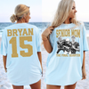 Custom Senior Dad Mom Football Shirt, Personalized Photo Tee with Name & Number Back, The Final Quarter, Class of 2027 Gift HO82 903214
