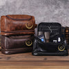 Personalized Golf Engraved Men's Leather Toiletry Bag Gift for Golfer HA75 898586