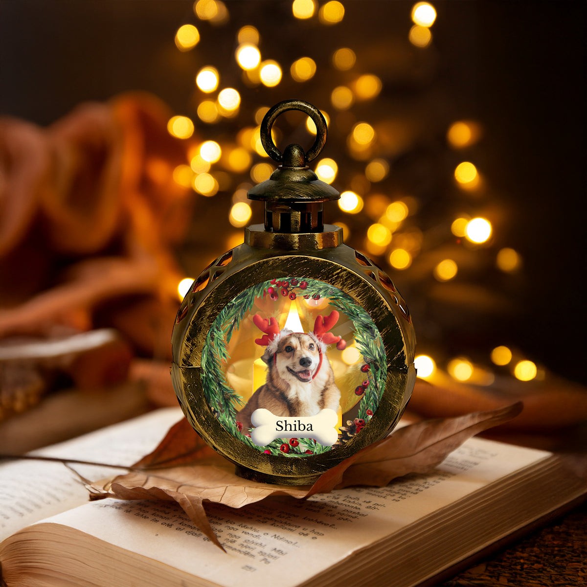 Custom Dog Photo - Personalized Custom Candlelight Lantern Ornament For Dog Lovers HO82 894936