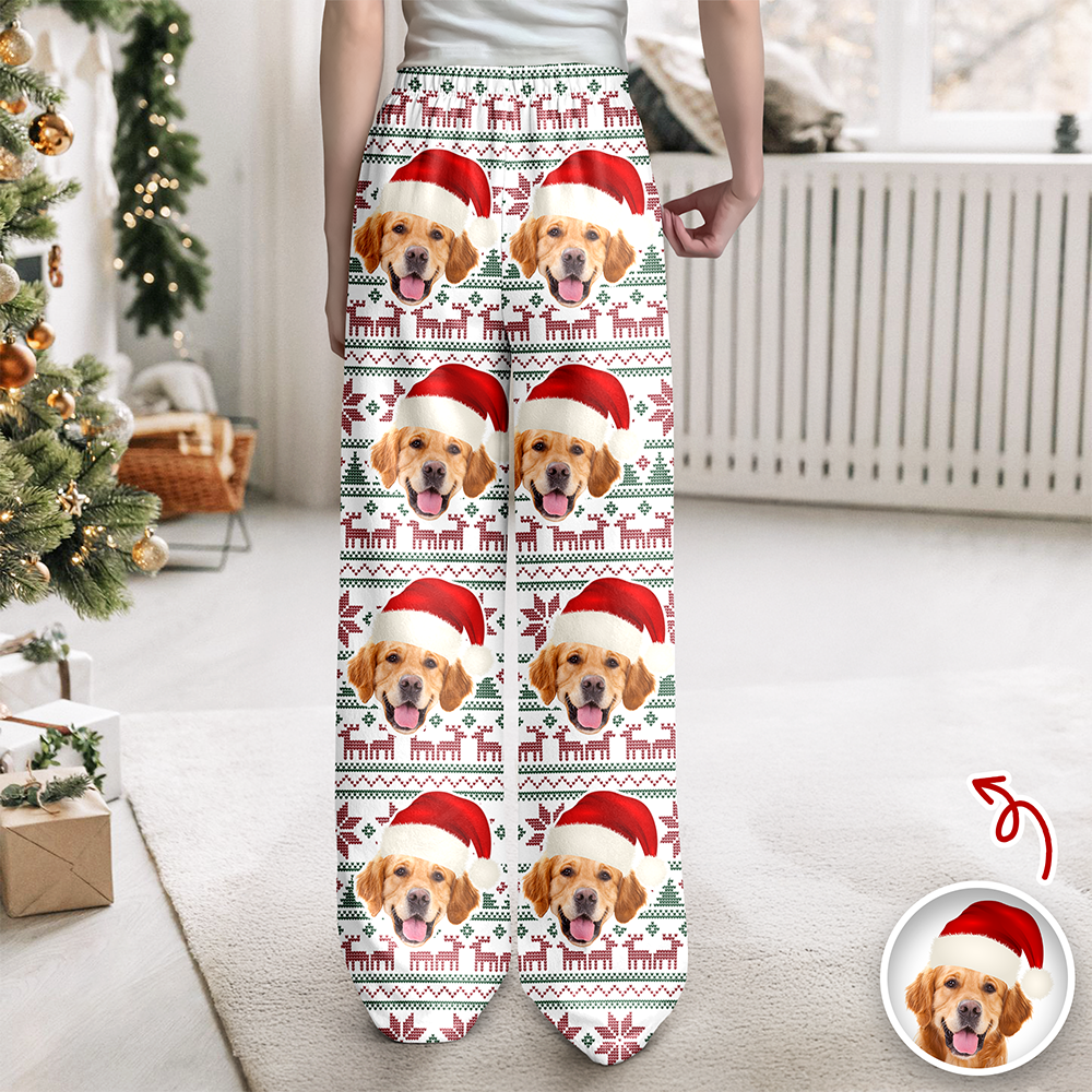 Custom Photo Christmas Is Coming Sweatpants Gift For Dog Lovers HA75 892846