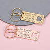 Custom Metal Couple Keychain Personalized Matching Keychains Anniversary, Valentine's Day Gifts HA75 920154