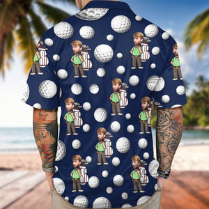 Custom Face Golf Hawaii Shirt Gift For Golfer, Golf Lovers HA75 898748