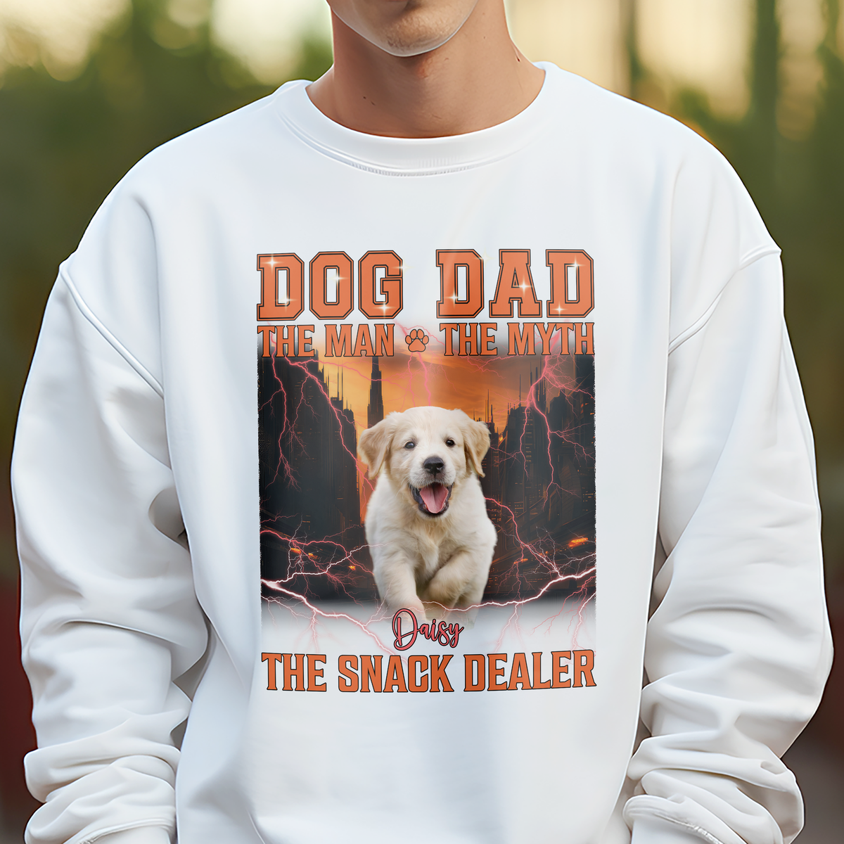 Custom Dog Photo The Man The Myth The Snack Dealer Shirt TH10 896151