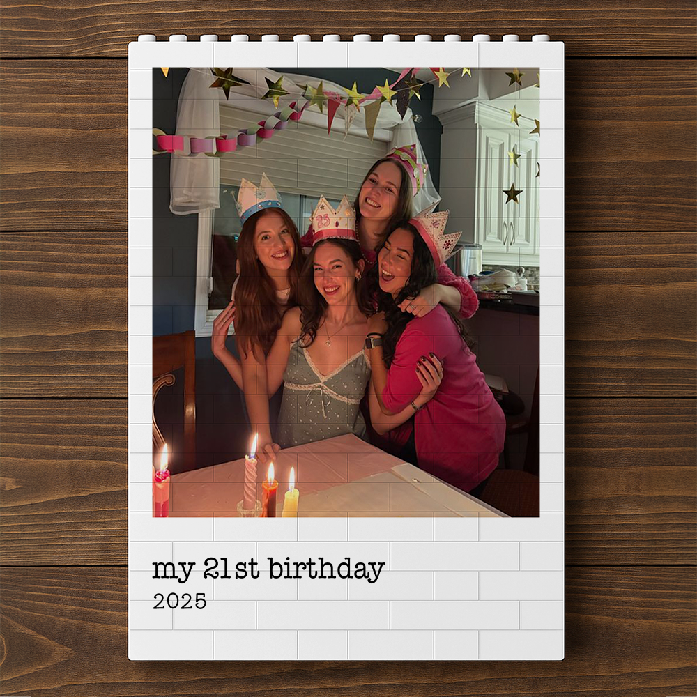 Custom Photo With Custom Message Building Brick Blocks Message Gift for Mom, Valentine & Holiday LM32 899469