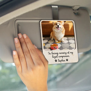 Custom Pet Photo Memorial Car Visor Clip Gift For Pet Lovers TH10 898111