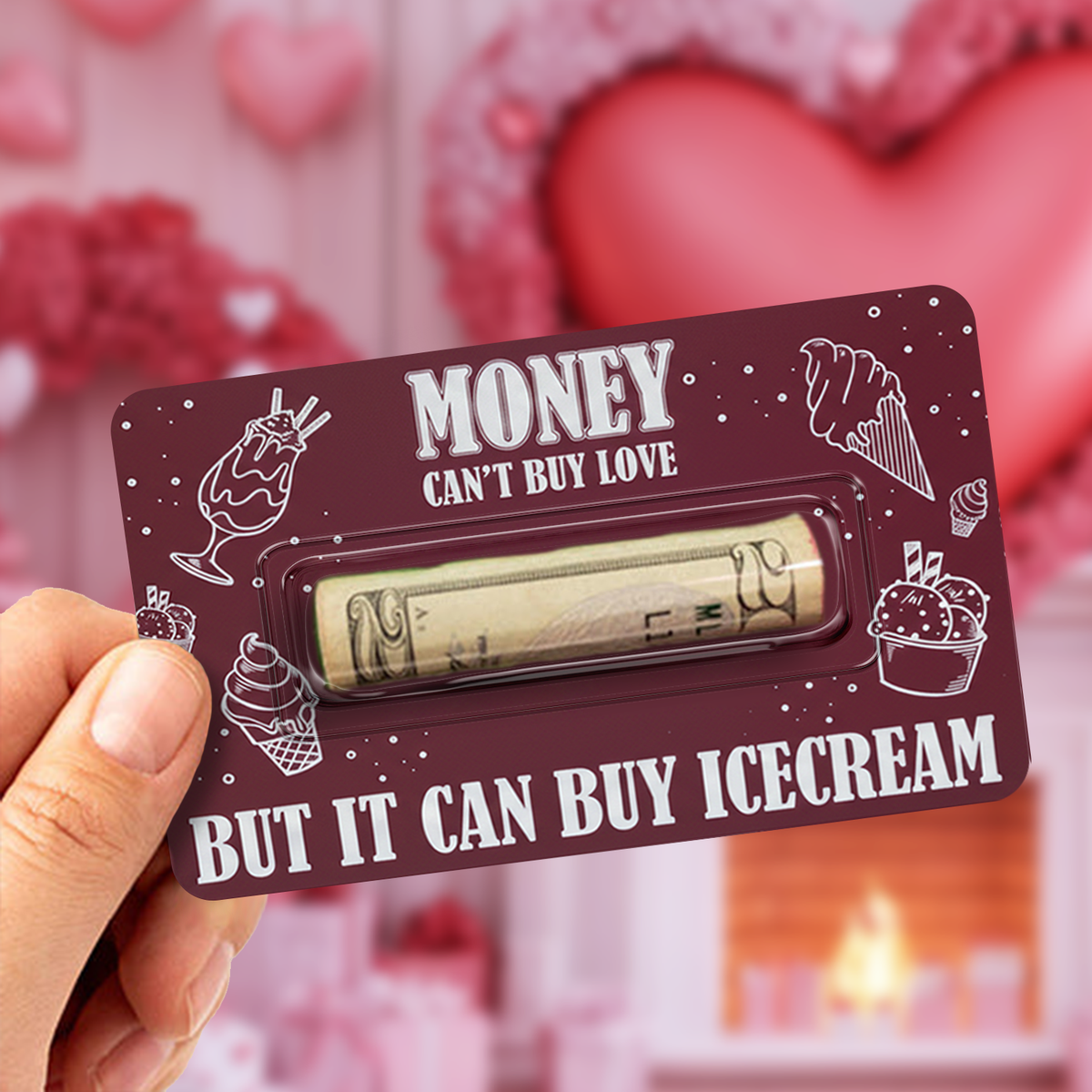 Custom Money Holder Card Funny Valentine's Gift For Couple HO82 901130