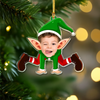 Custom Photo Baby Elf Christmas Acrylic Ornament Christmas Tree Decoration LM32 669837