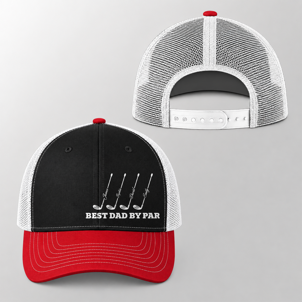 Custom Name Best Dad By Par Trucker Hat TH10 170337