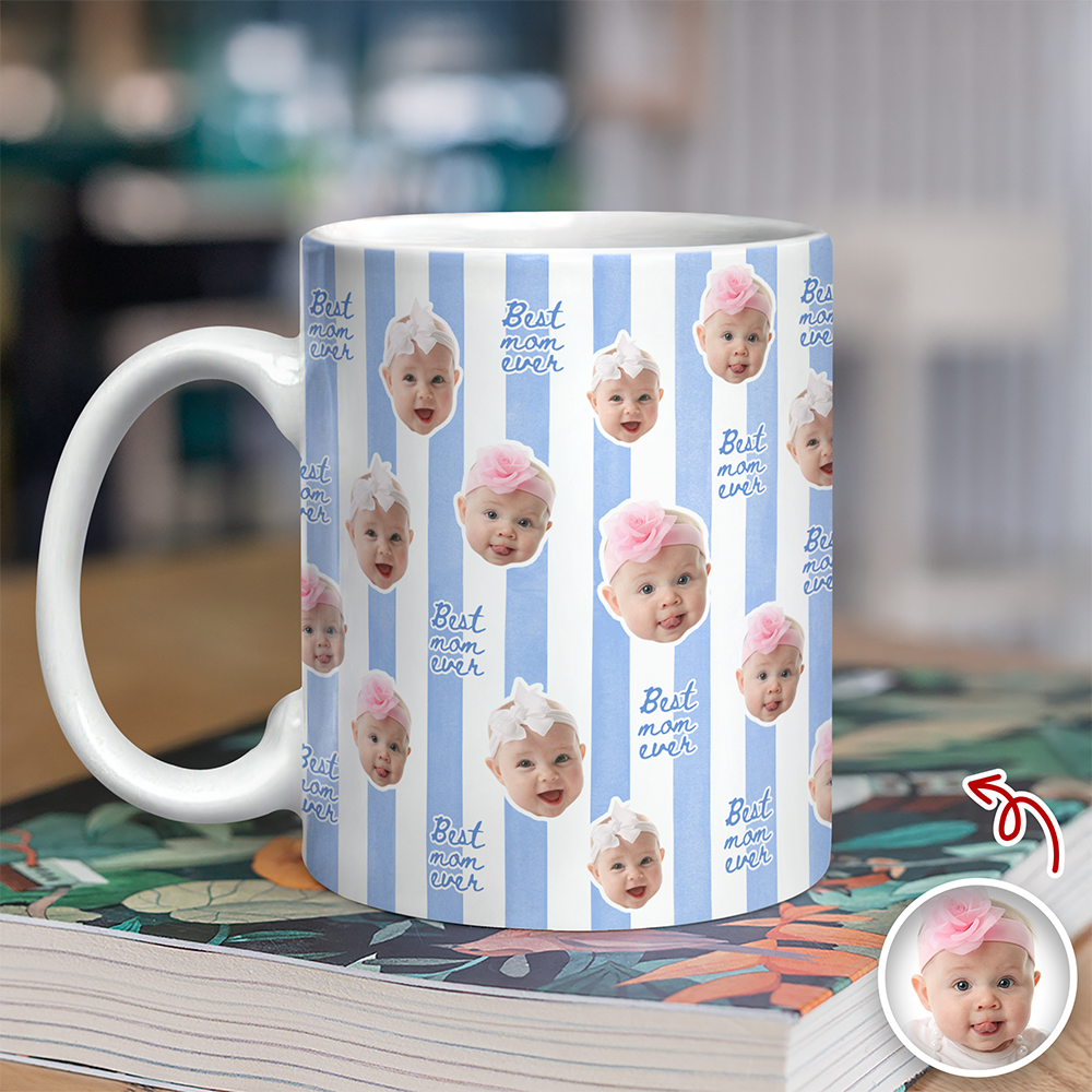 Custom Photo Best Mom Ever Mug Gifts For Mom, Grandma TH10 169547