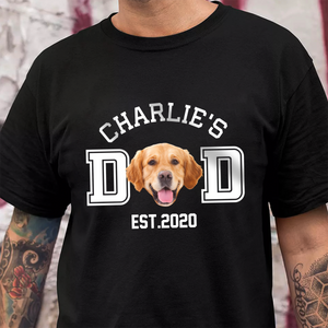 Custom Photo Dog Cat Dad EST Dark Shirt Gift For Dog Cat Lovers CH07 895954