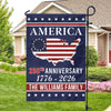 Personalized Family Name America 250th Anniversary Garden Flag LM32 895207