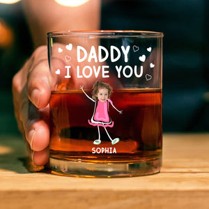 Dad We Love You Personalized Print Whiskey Glass Gift For Dad, Father HA75 892210