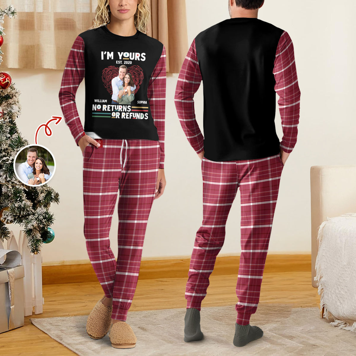 Custom Photo Together Since - Personalized Sleepwear Gift For Couple HO82 900144