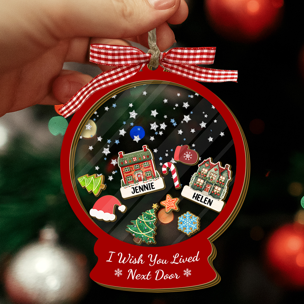 I Wish We Lived Closer - Personalized Shaker Ornament Gift For Friend, Best Friend CH07 899016